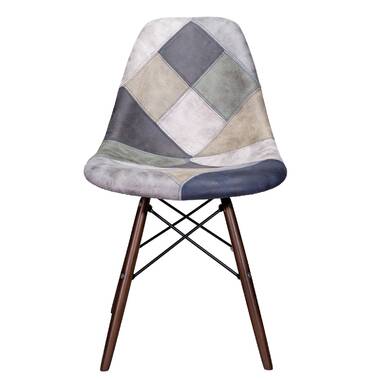 Grey discount patchwork chair